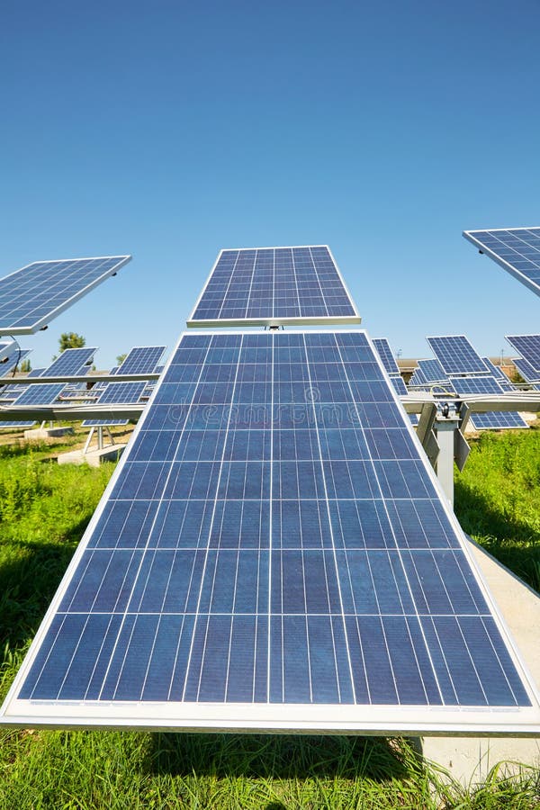 Solar Panels. Alternative Sources of Power. Solar Farm. Stock Image