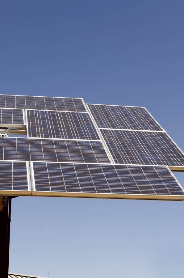 Solar panels in America stock image. Image of heat, light 121027883