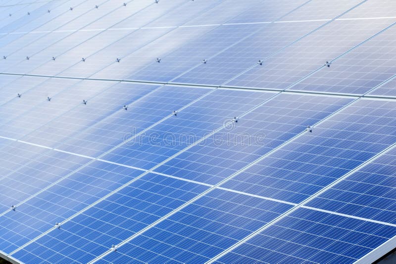 Solar panels background. Photovoltaic renewable energy source royalty free stock photography