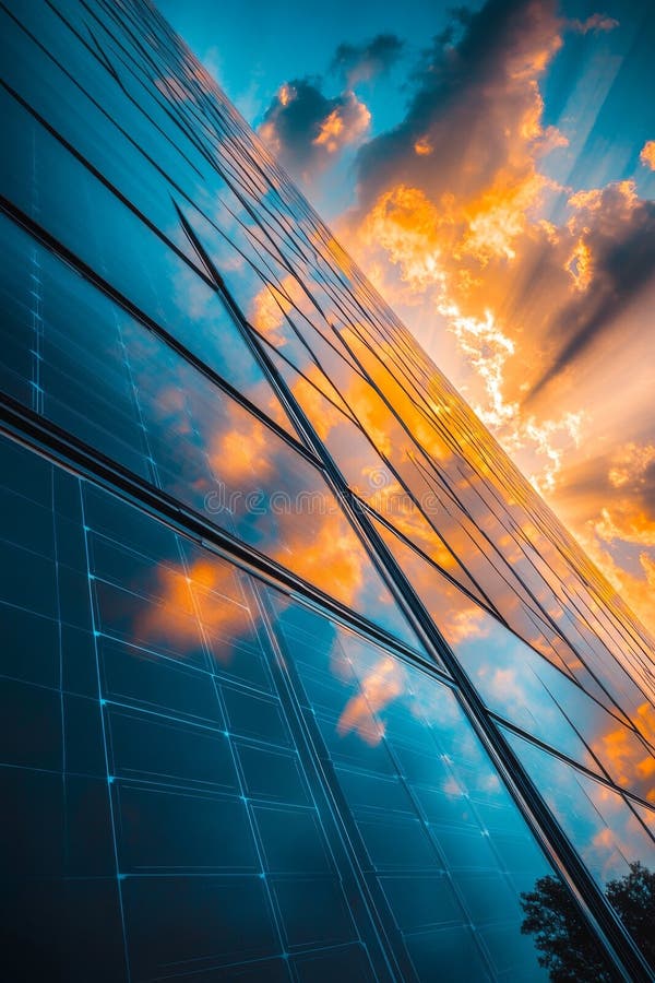 Solar panels capturing sunlight dynamically in a bright and energetic environment. Capturing sunlight stock images, royalty-free photos and pictures