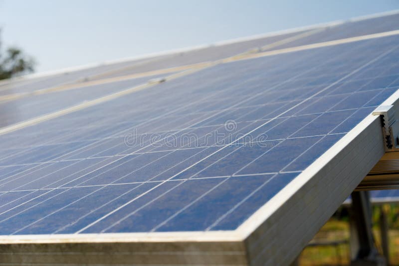 Solar panels with dust cover make the performance decrease in sun light. Electricity decrease stock images, royalty-free photos and pictures