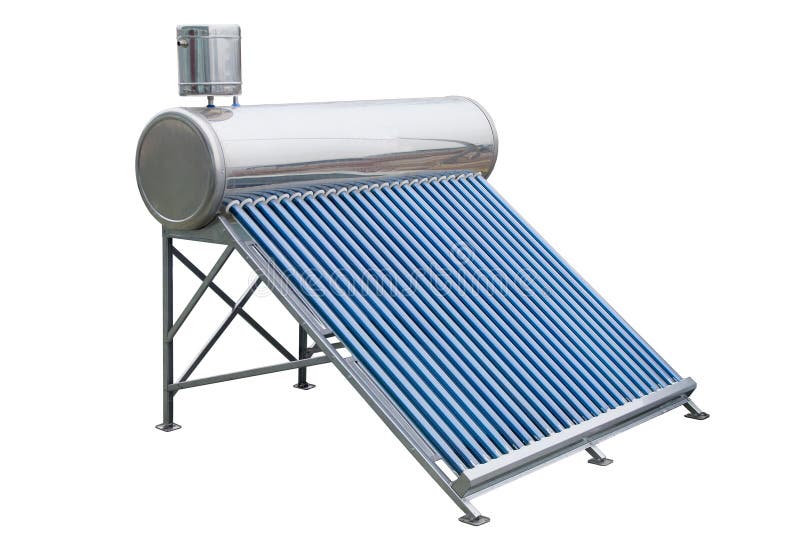 Solar panels for hot water stock photo. Image of clean 22589256
