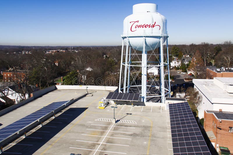 Solar Panels Project on Parking Garage Roof