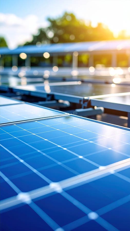 Solar panels on a rooftop capturing sunlight for sustainable energy generation. Capturing sunlight stock images, royalty-free photos and pictures