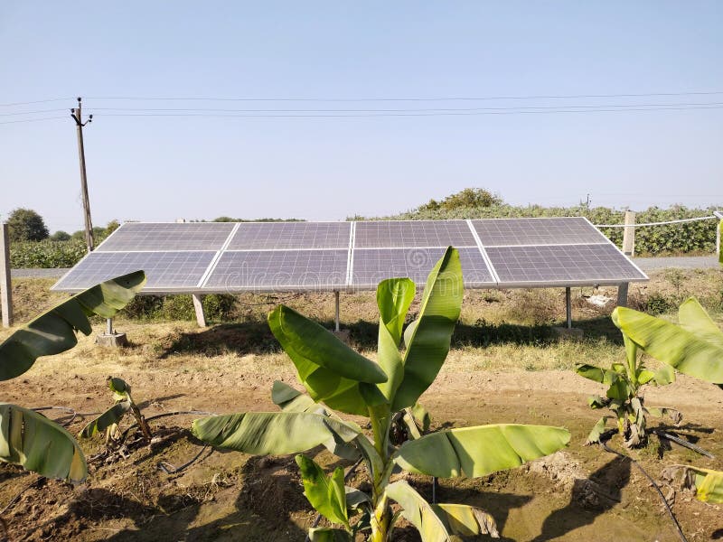 Solar panels vadodara stock image. Image of grass, vadodara 212198437