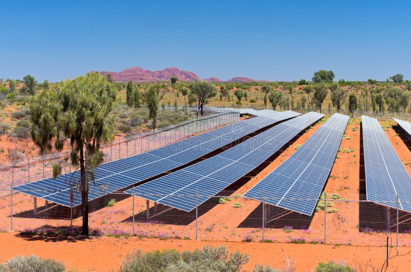 Solar Photovoltaic Energy in Australia Stock Photo Image of northern