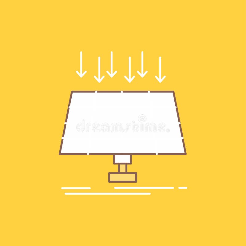 Solar, Platte, Energie, Technologie, intelligente Stadt füllte flache Linie Ikone Sch?ner Logoknopf ?ber gelbem Hintergrund f?r U vektor abbildung Solar, Platte, Energie, Technologie, intelligente Stadt füllte flache Linie Ikone Sch?ner Logoknopf ?ber gelbem Hintergrund f?r U vektor abbildung
