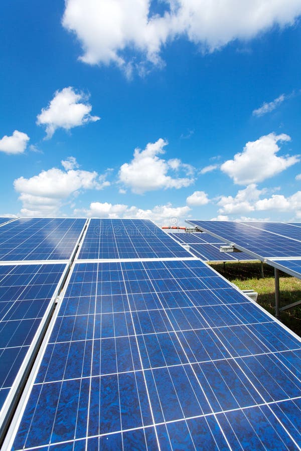 Solar Power for Electric Renewable Energy from the Sun Stock Photo Image of electrical, field