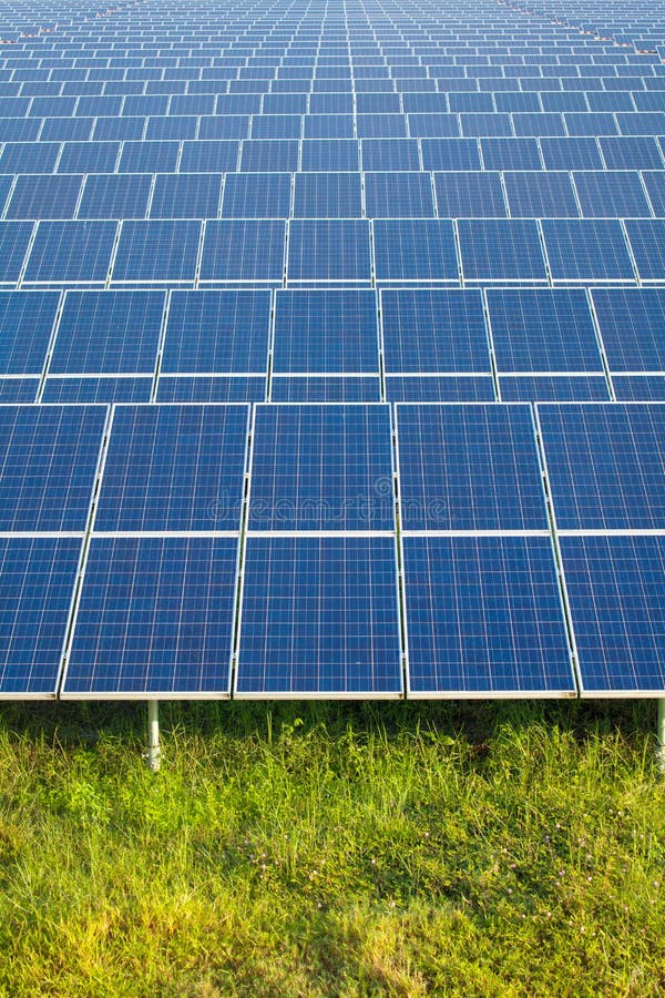 Solar Power for Electric Renewable Energy from the Sun Stock Image
