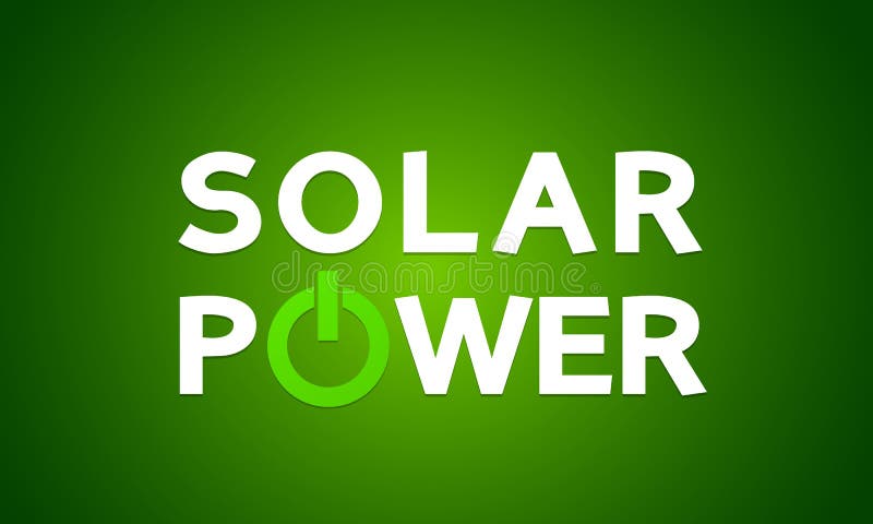 Solar power energy concept
