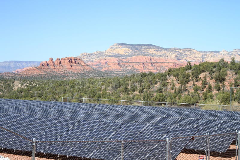 Sedona, Arizona Solar Power Plant Stock Photo Image of plant