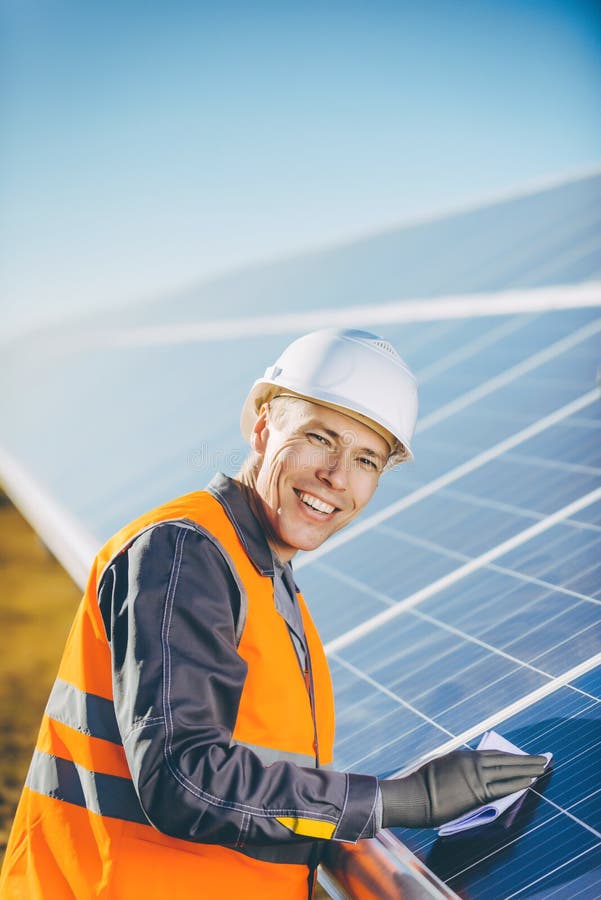 Solar power station stock image. Image of electrical 102372035