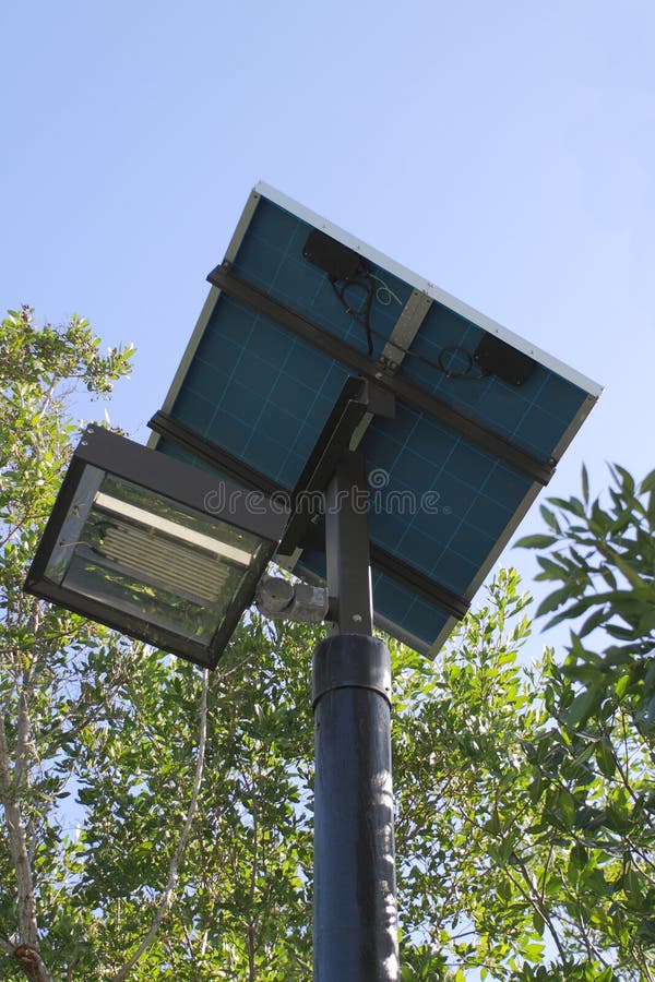 Solar powered street light