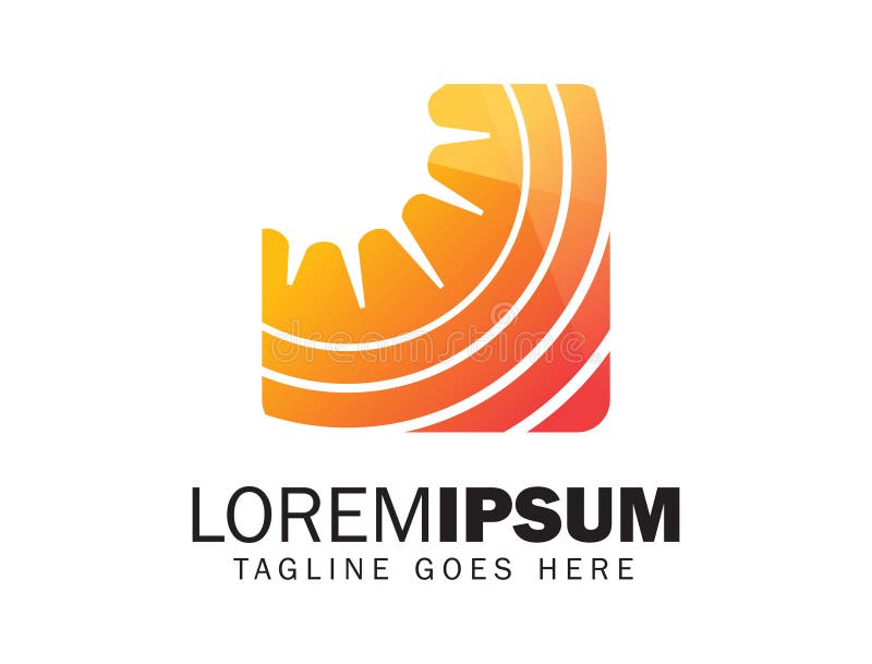 Solar Shine Logo Vector royalty free illustration