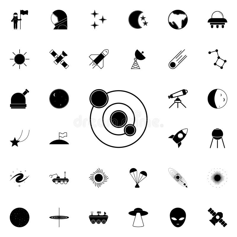 Solar system icon. Space icons universal set for web and mobile royalty free illustration
