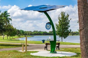 A Solar Tree Installed By Florida Power And Light FPL Tradewinds Park 