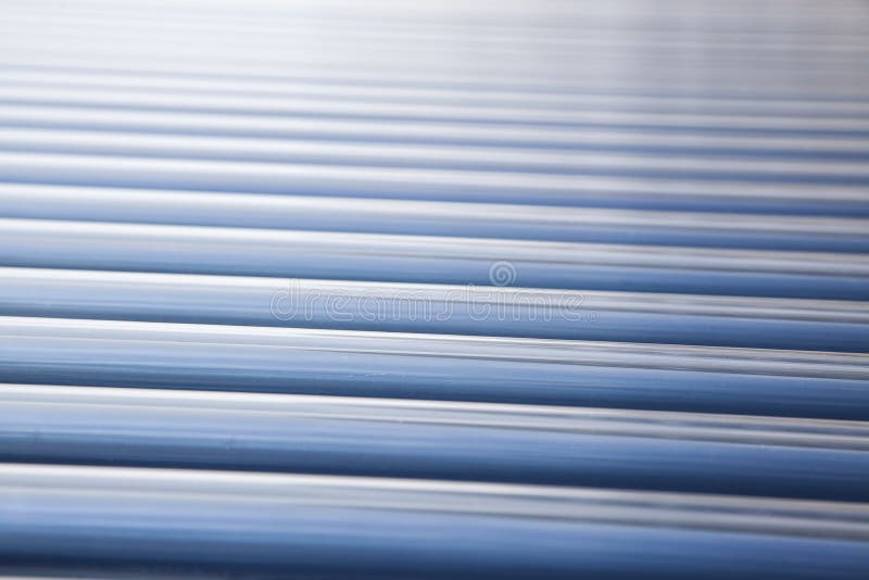 Solar water heater collector royalty free stock photo