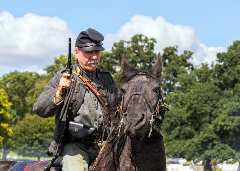 Soldado de Caballería Confederado de la Guerra Civil Americana