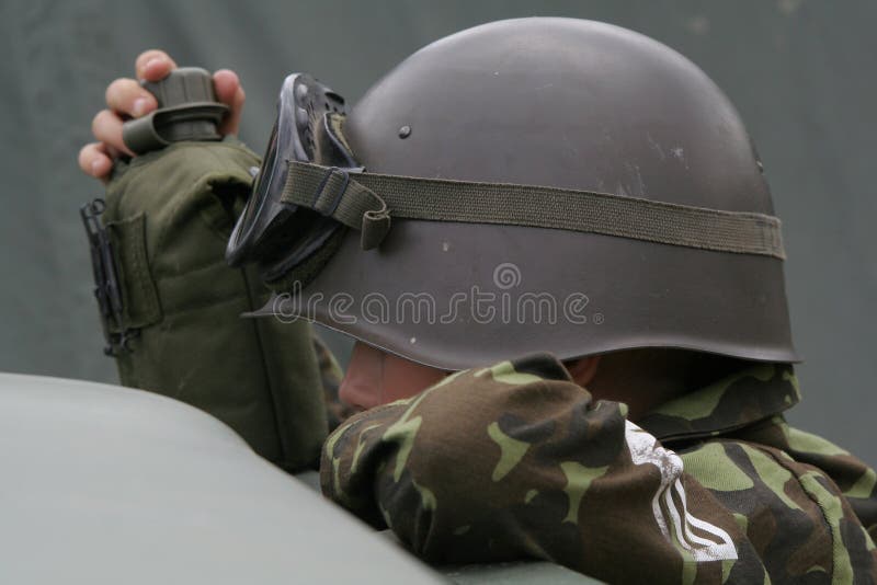 Soldado del muchacho imagen de archivo libre de regalías Soldado del muchacho imagen de archivo libre de regalías