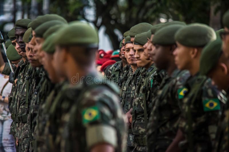 Mulheres-soldados Do Exército Brasileiro Desfilando No Dia Da Independência  Brasileira Imagem de Stock Editorial - Imagem de defesa, naturalizado:  255485609