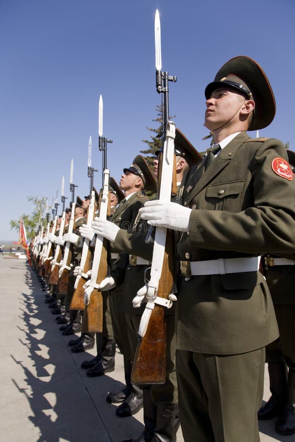 9 May, Victory Day in Russia (editorial photo, focus point on nearest man). 9 May, Victory Day in Russia (editorial photo, focus point on nearest man)