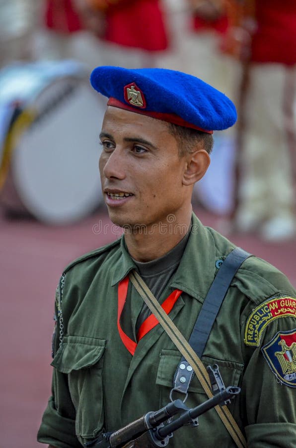 Soldat der ägyptischen Republikanische Garde in Kairo-Stadion - Ägypten stockfotos Soldat der ägyptischen Republikanische Garde in Kairo-Stadion - Ägypten stockfotos