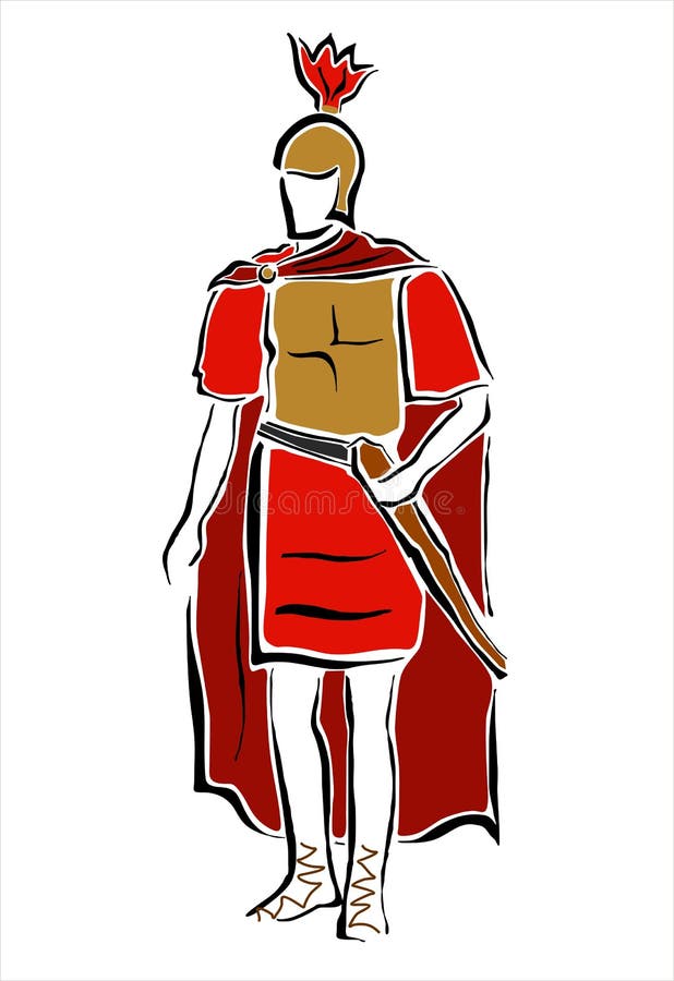 Soldat romain illustration libre de droits Soldat romain illustration libre de droits