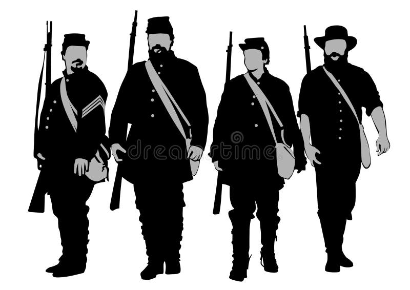 Soldats de la guerre civile trois
