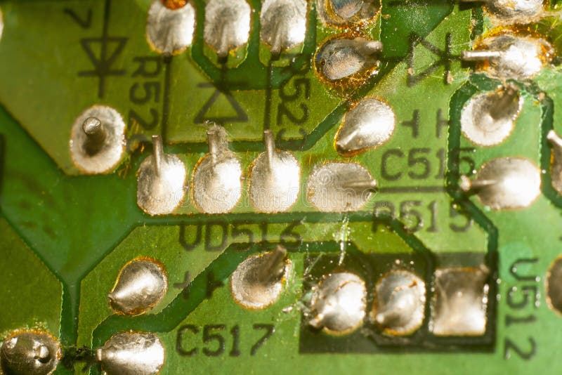 PCB soldering defect stock photo. Image of line, electrical - 133226398