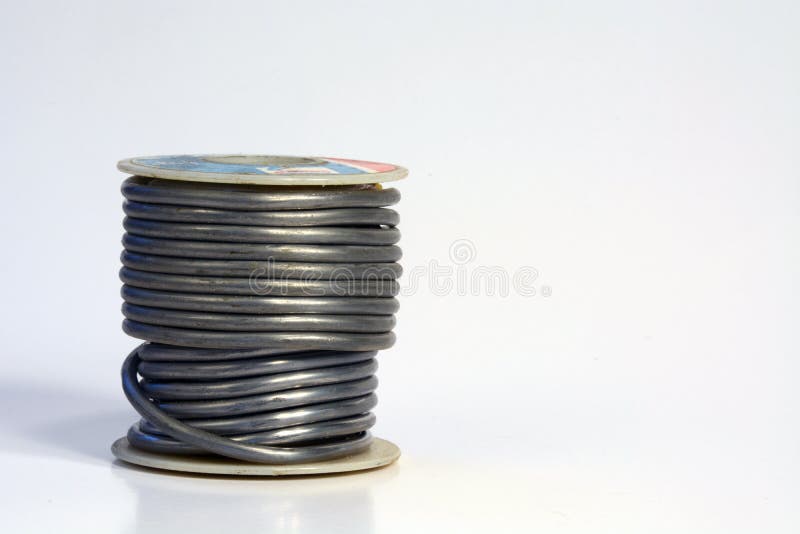 Solder wire stock photo. Image of electronics, gauge 53481292