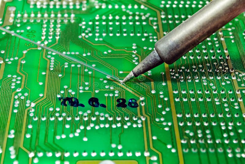 Soldering stock photo. Image of green, close, iron, digital 59032960