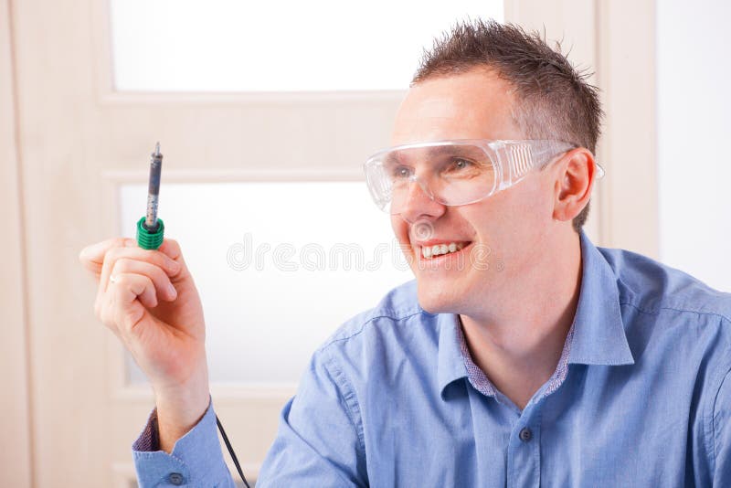 Soldering stock photo. Image of hand, repair, protective 30619284