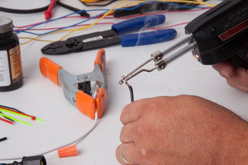 Soldering stock photo. Image of wire, heat, attaching 42503416