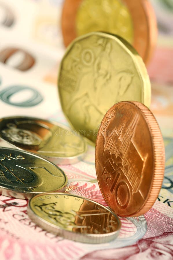 Denaro ceco immagini stock libere da diritti