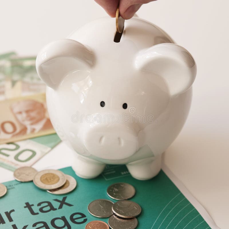 Tasse in denaro canadese fotografie stock libere da diritti