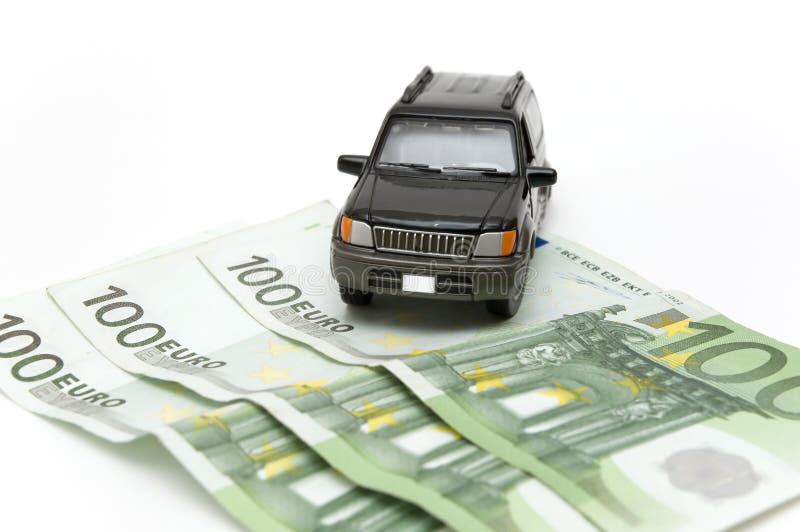 Soldi ed automobile fotografie stock libere da diritti Soldi ed automobile fotografie stock libere da diritti