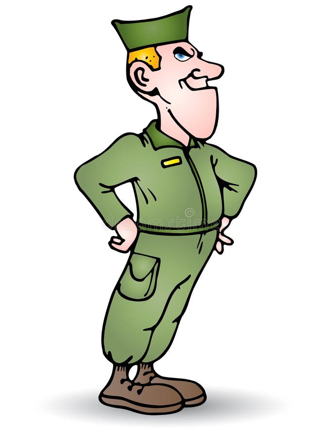 Soldier royalty free illustration