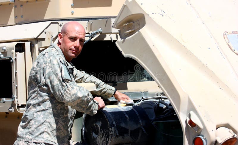 A soldier stock photo