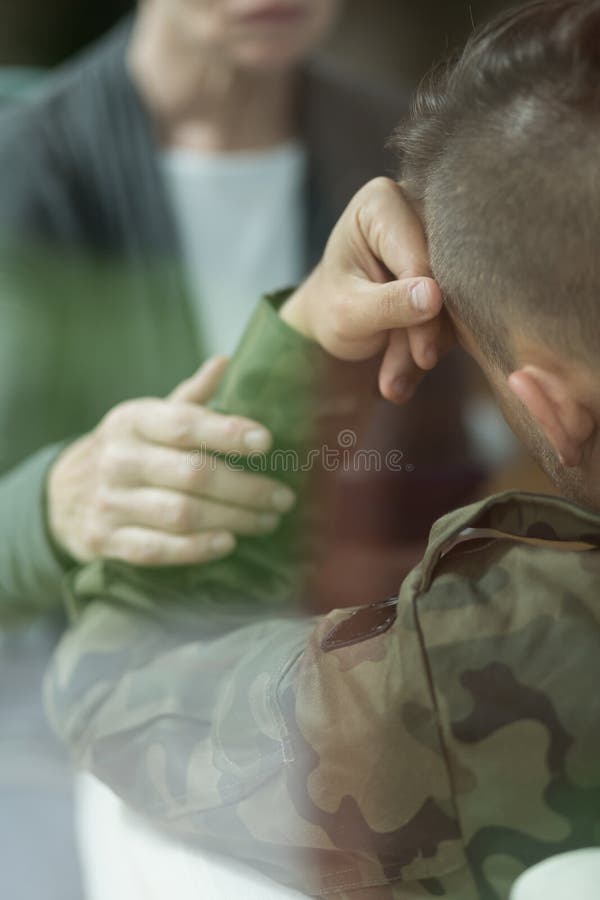 Soldier with depression