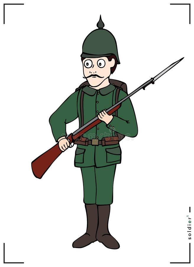 Cartoon German Soldier Ww1