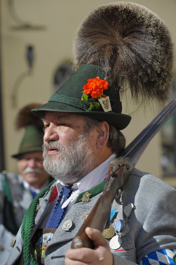 Bavarian Soldiers in Historical Uniform Editorial Stock Photo - Image ...