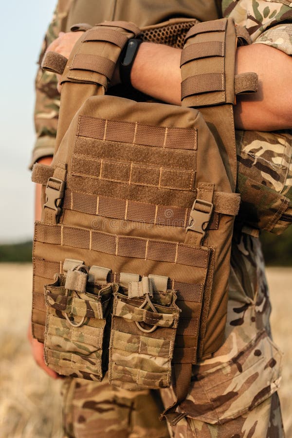 Security Guard Bulletproof Vest Holding Gun Stock Photos - Free ...