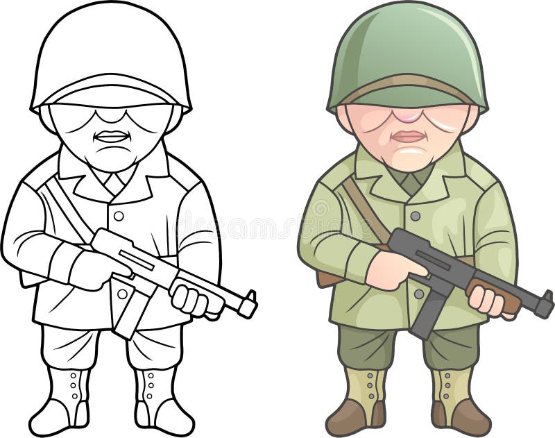 How to draw a Army Soldier easy - YouTube