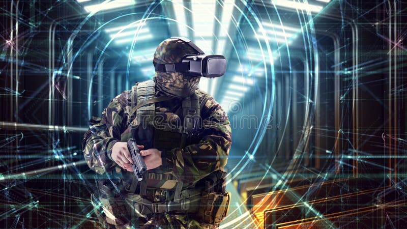 Soldier in virtual img