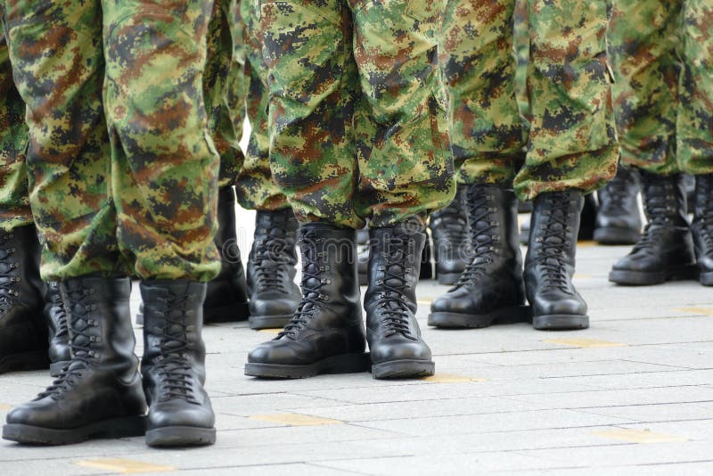 Army, Military Boots stock photo. Image of foot, marching - 32380646