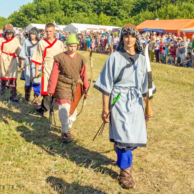 The Soldiers of the Tatar Army. Ethno-historical Festival with the ...