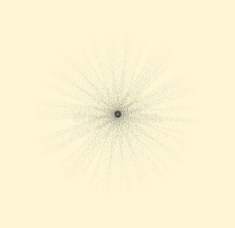 Sole di semitono Incisione del sole di vettore con i raggi di scattering dei punti Raggi di semitono del sole dai punti illustrazione vettoriale Sole di semitono Incisione del sole di vettore con i raggi di scattering dei punti Raggi di semitono del sole dai punti illustrazione vettoriale