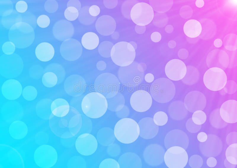 Soleil lumineux, bulles et Bokeh abstraits à l'arrière-plan bleu, pourpre et rose de gradient illustration de vecteur Soleil lumineux, bulles et Bokeh abstraits à l'arrière-plan bleu, pourpre et rose de gradient illustration de vecteur