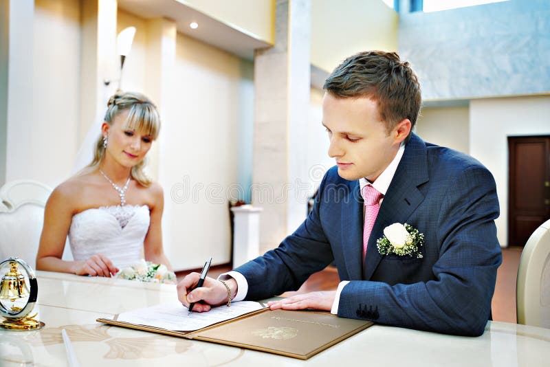 Solemn registration of marriage in Wedding Palace