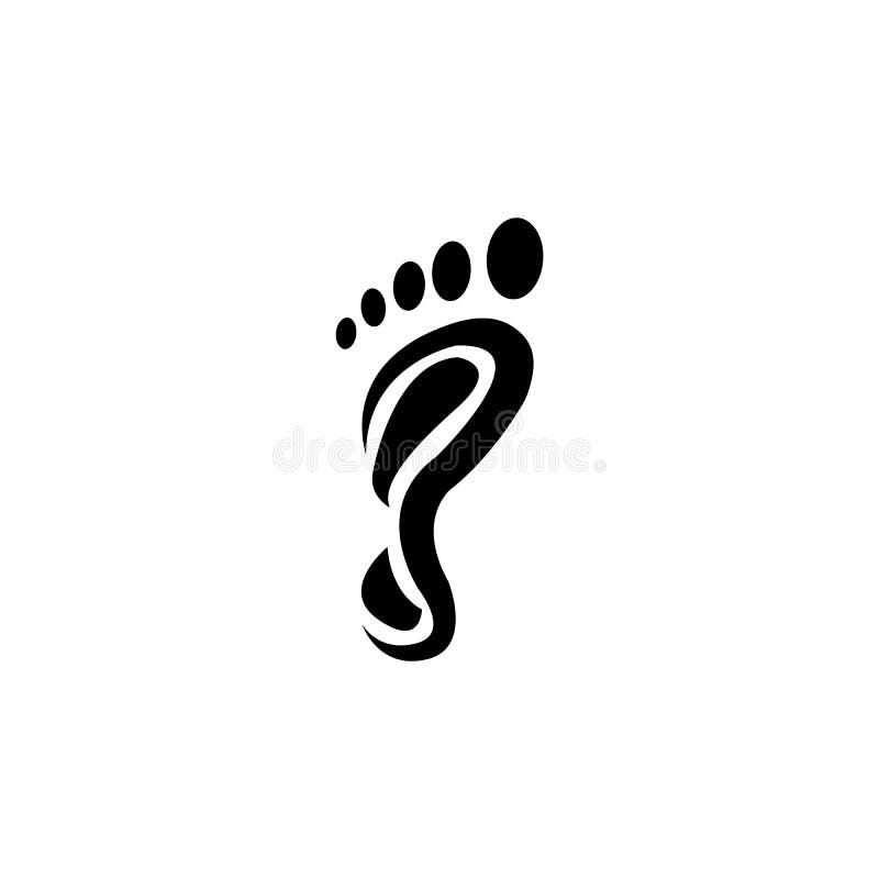 Soles of the Feet Icon Logo Stock Illustration Illustration of symbol